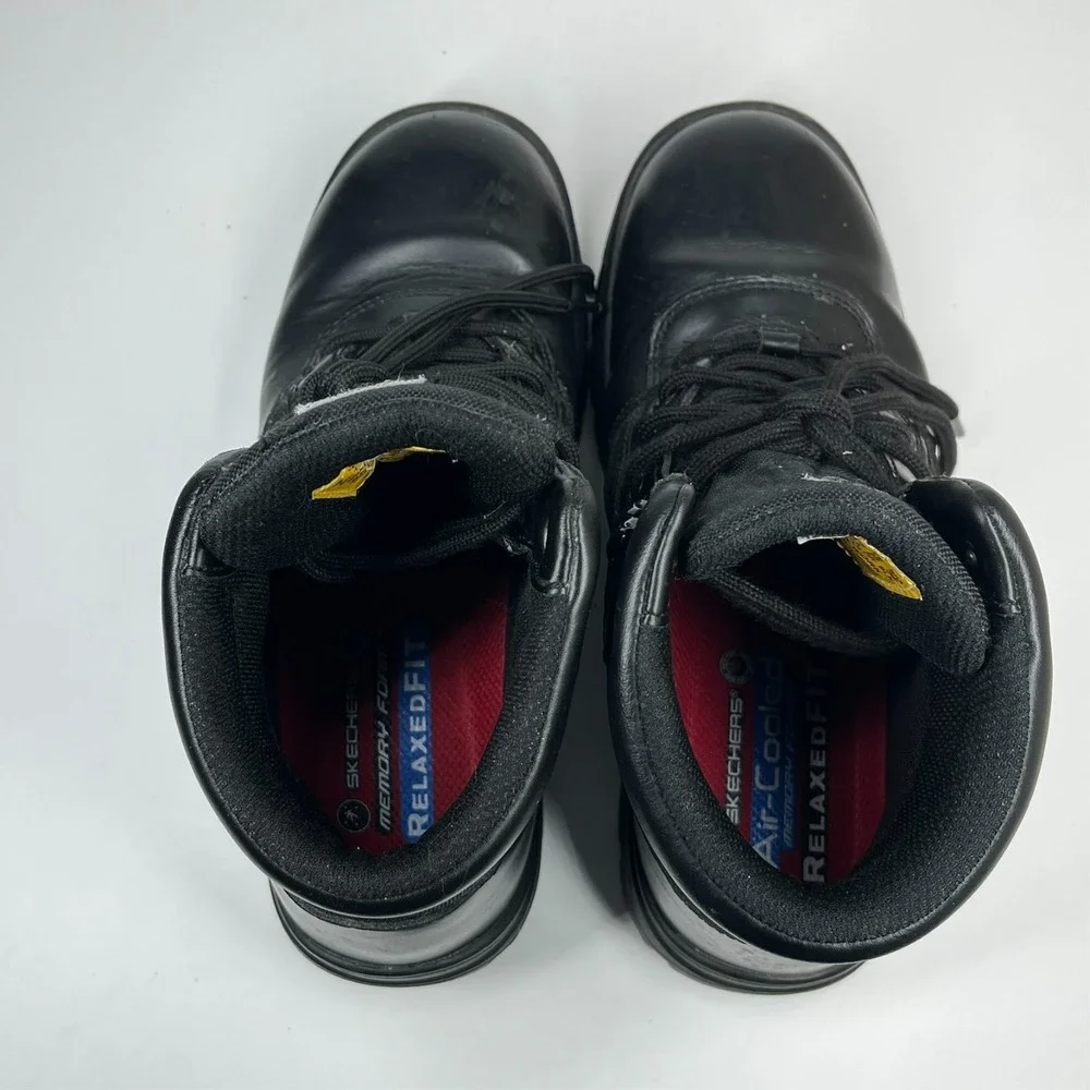 Skechers Wascana Benen Tactical Relaxed Fit Work Boots‎ Men's 7 Waterproof Black